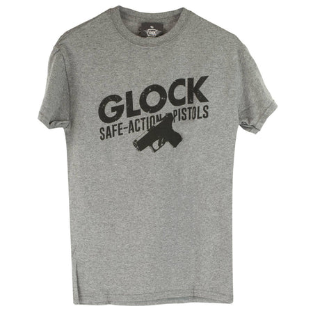 Glock Safe Action Grey Tee Shirt Small