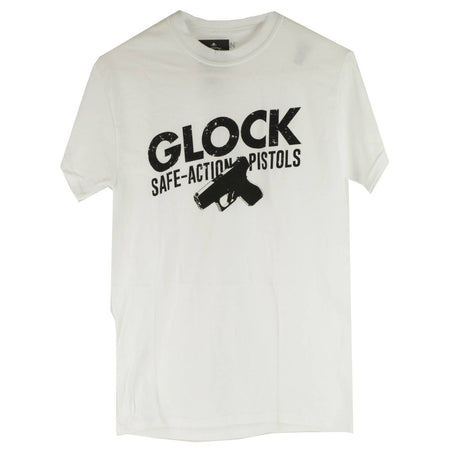 Glock Safe Action White Tee Shirt XL