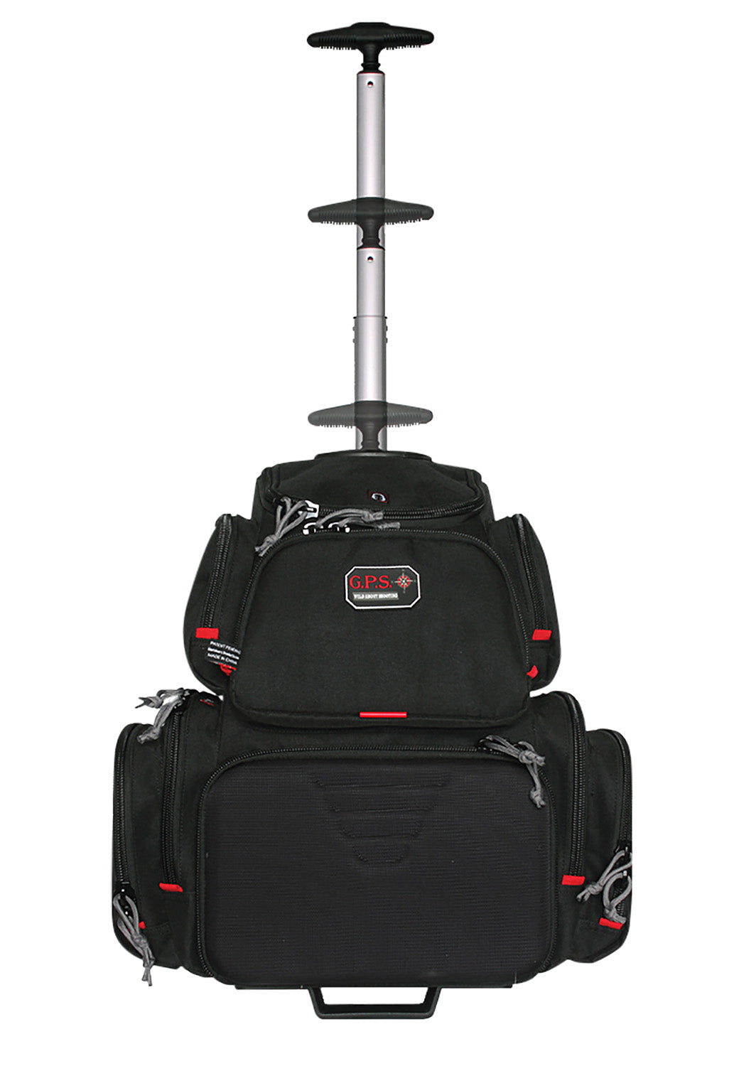 GPS Bags Handgunner Rolling Range Backpack Black 1711ROBP 600D Polyester 4 Handguns