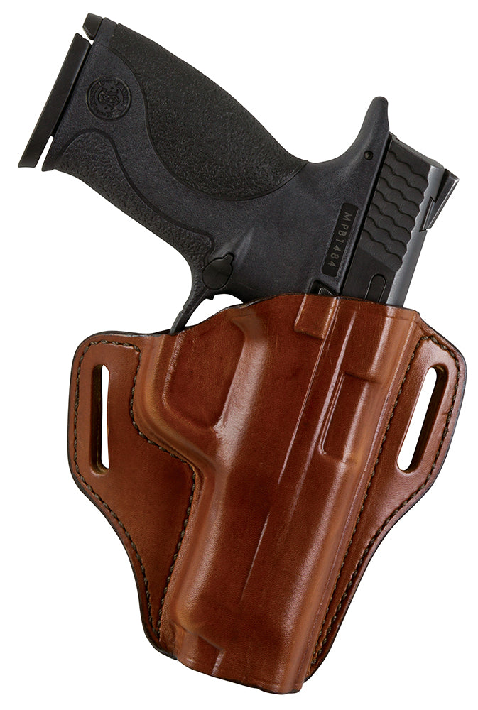 Bianchi 25052 57 Remedy Outside Waistband Holster Tan Leather Size 01 Fits S&W J-Frame 2" Barrel Right Hand
