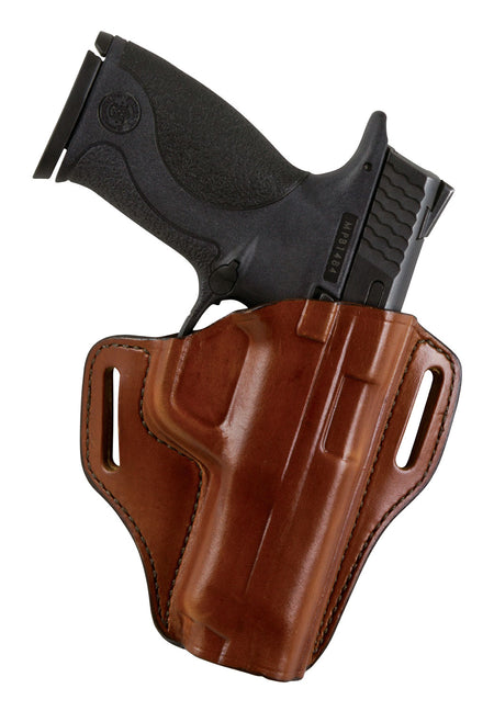 Bianchi 25016 57 Remedy Outside Waistband Holster Tan Leather Size 10 Fits Colt 1911/Ruger SR 1911 Right Hand