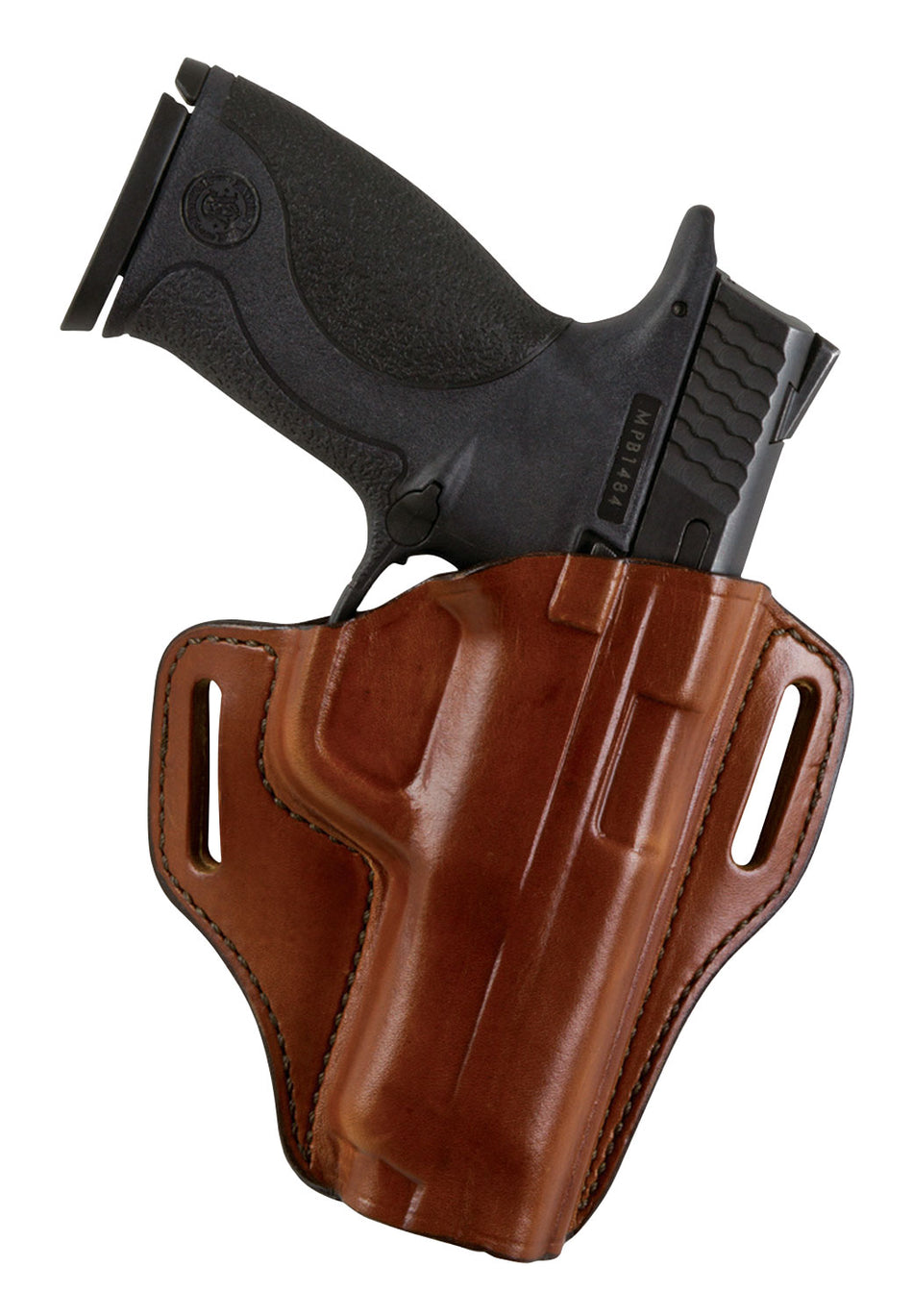 Bianchi 25016 57 Remedy Outside Waistband Holster Tan Leather Size 10 Fits Colt 1911/Ruger SR 1911 Right Hand