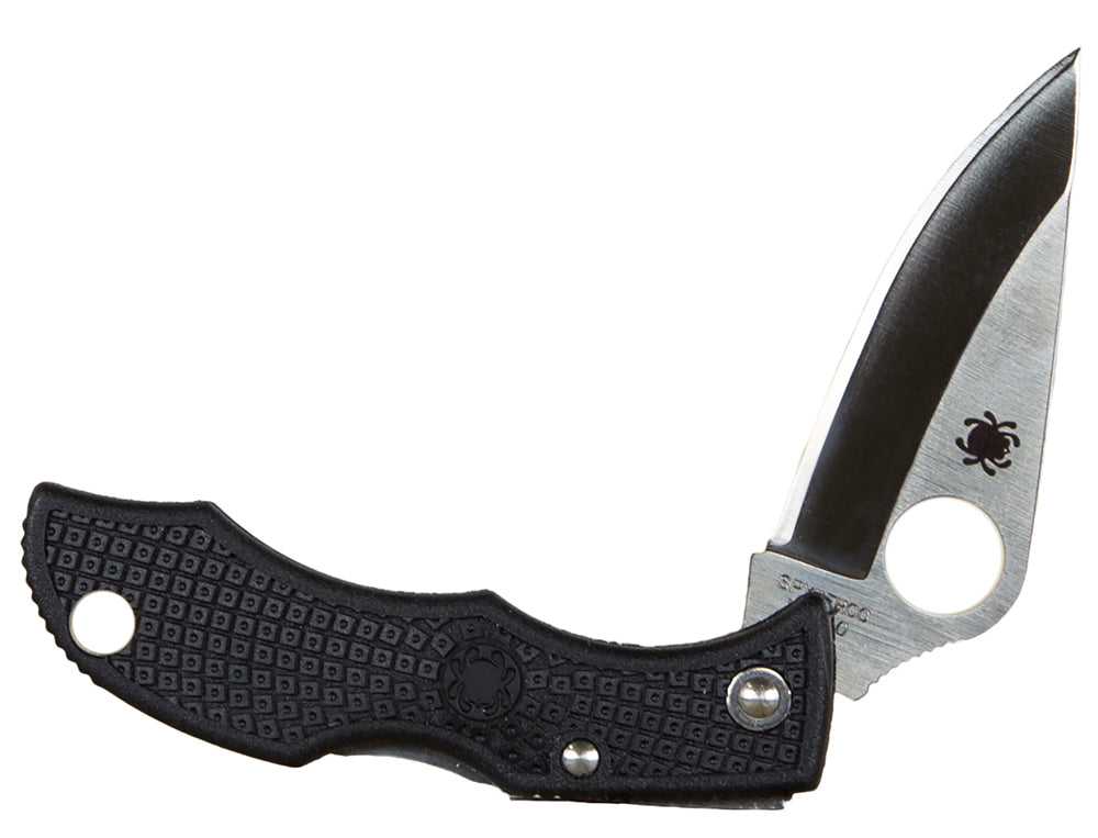 Spyderco Ladybug 3 Folding Knife 1.94" Plain Edge VG-10 Stainless Steel Blade Black FRN Handle