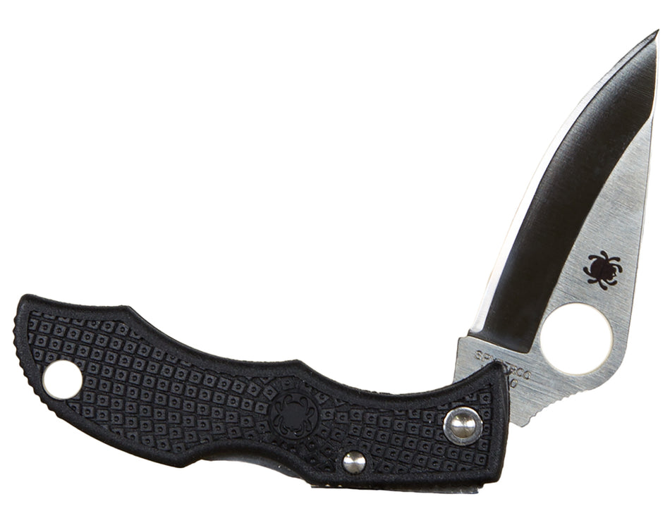 Spyderco Ladybug 3 Folding Knife 1.94" Plain Edge VG-10 Stainless Steel Blade Black FRN Handle