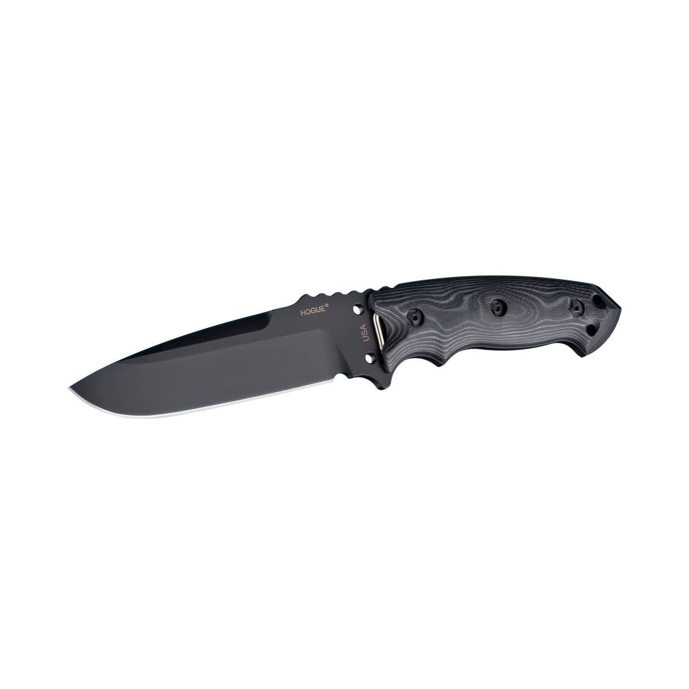 Hogue EX-F01 5.5" A-2 Steel Fixed Blade Knife Black Kote