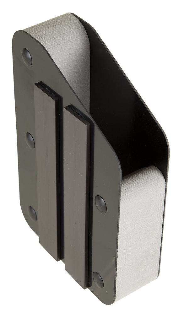 BenchMaster Single Pistol Rack with Magnetic Strip Base, Lightweight Black Metal, BMWRM3AMS