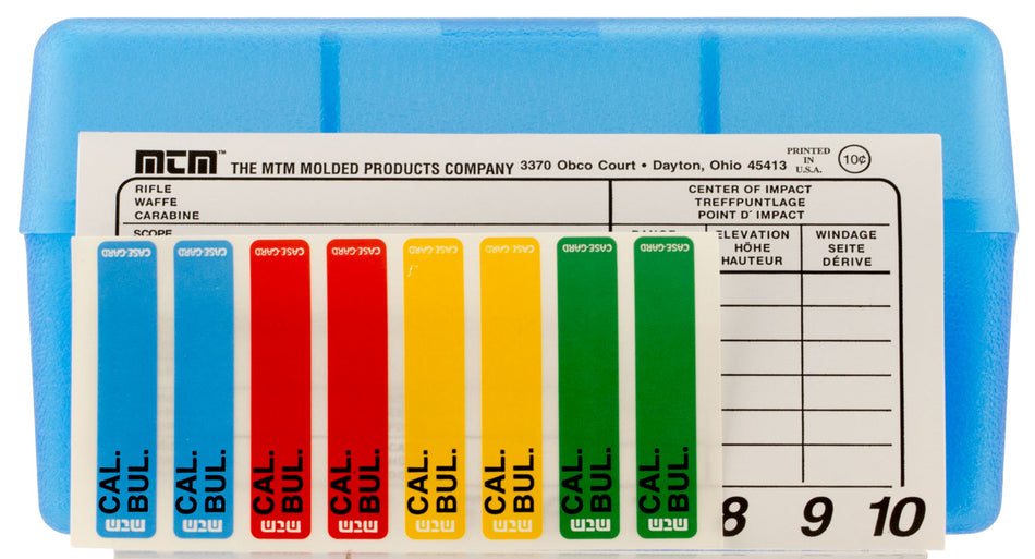 MTM Case-Gard RM5024 50rd Multi-Caliber Clear Blue Polypropylene Rifle Ammo Box