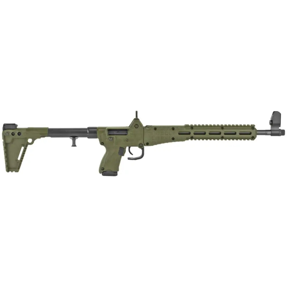 Kel-Tec Sub-2000 9mm Rifle, Green Finish, Glock 19 Magazine Compatible, 15-Round Capacity