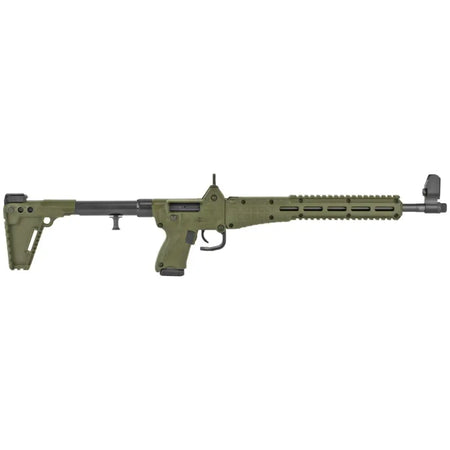 Kel-Tec Sub-2000 9mm Rifle, Green Finish, Glock 19 Magazine Compatible, 15-Round Capacity