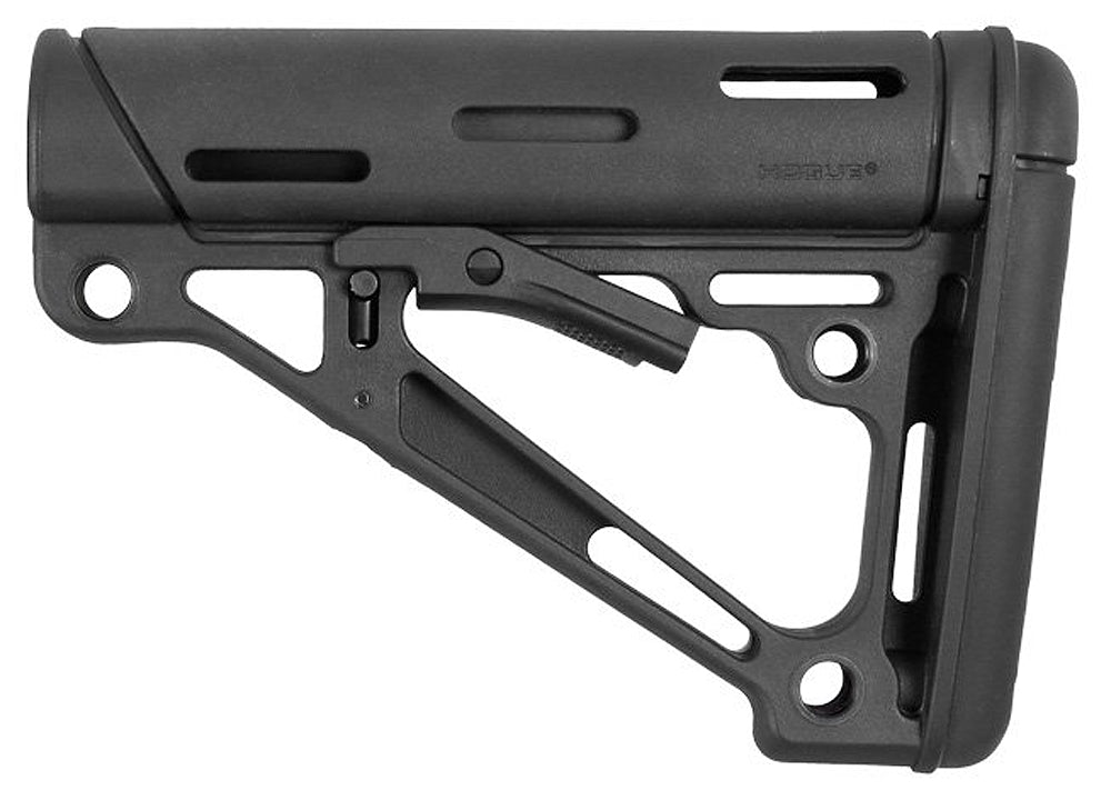 Hogue OverMolded AR-15 M16 M4 Collapsible Buttstock Black Rubber Commercial Buffer Tube