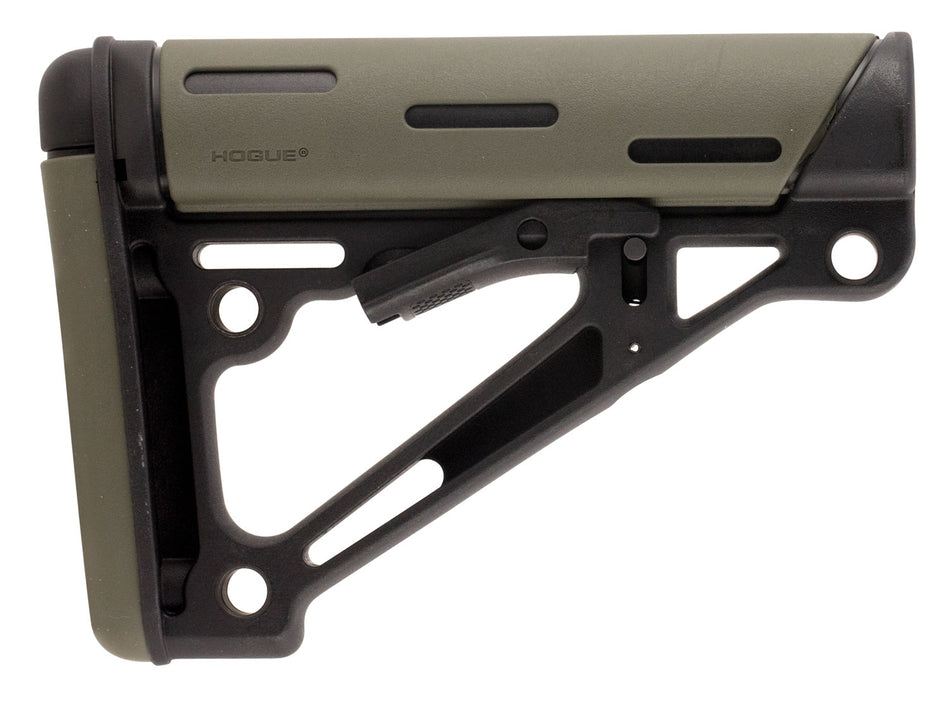 Hogue OverMolded AR-15 M16 M4 Collapsible Buttstock OD Green Rubber Commercial Buffer Tube