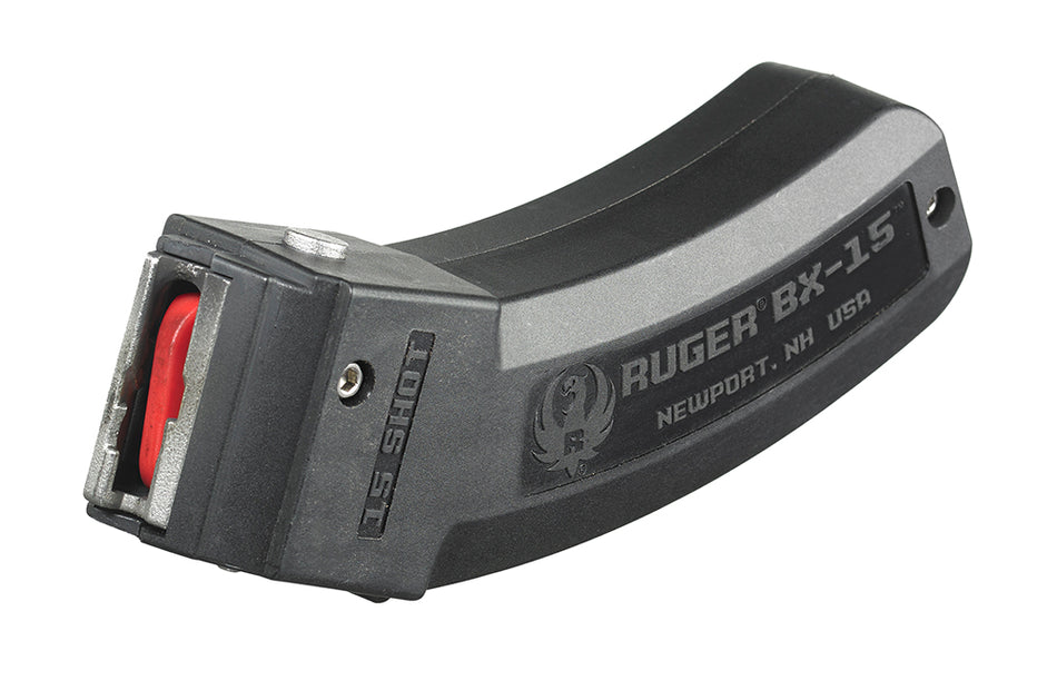Ruger 90463 BX-15 Replacement 15rd .22LR Magazine for 10/22 & 77/22 Black