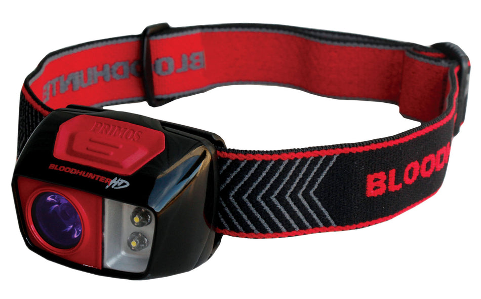 Primos Bloodhunter HD Headlamp 200 Lumens Blood Trail Tracking White LED Black/Red