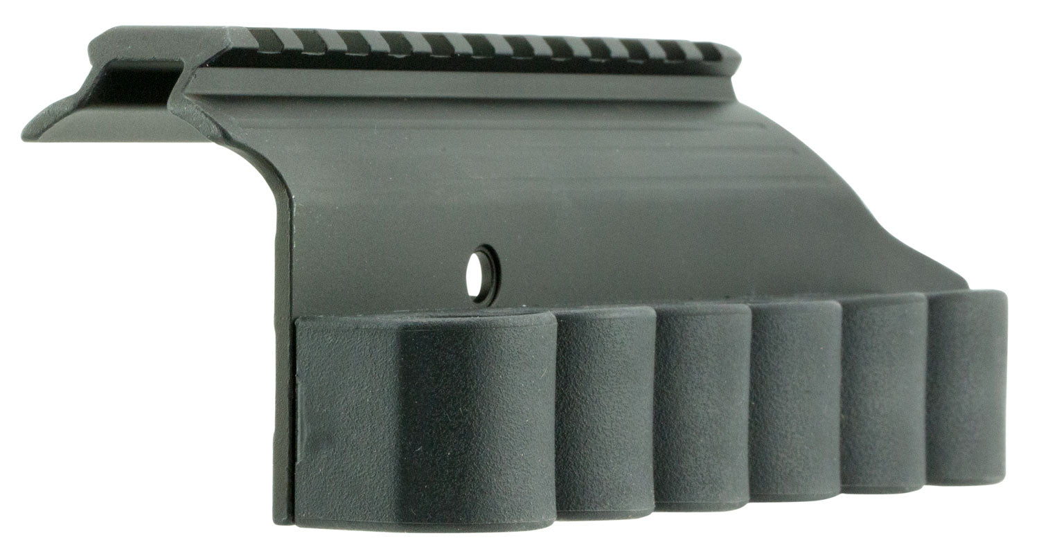 TacStar 1081029 Mossberg 500/590 SideSaddle Picatinny Rail Mount 12 Gauge 6rd Black