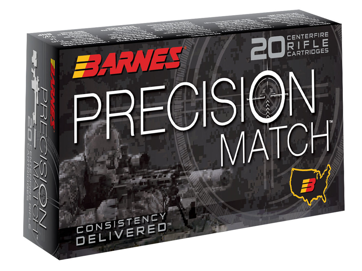 Barnes .308 Win / 7.62x51mm 30818 Precision Match Open Tip Match Boat Tail 175 Grain