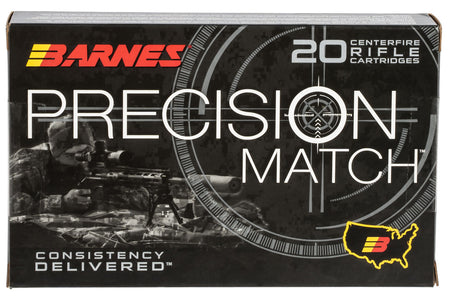 Barnes .338 Lapua Magnum 30728 Precision Match Open Tip Match Boat Tail 300 Grain