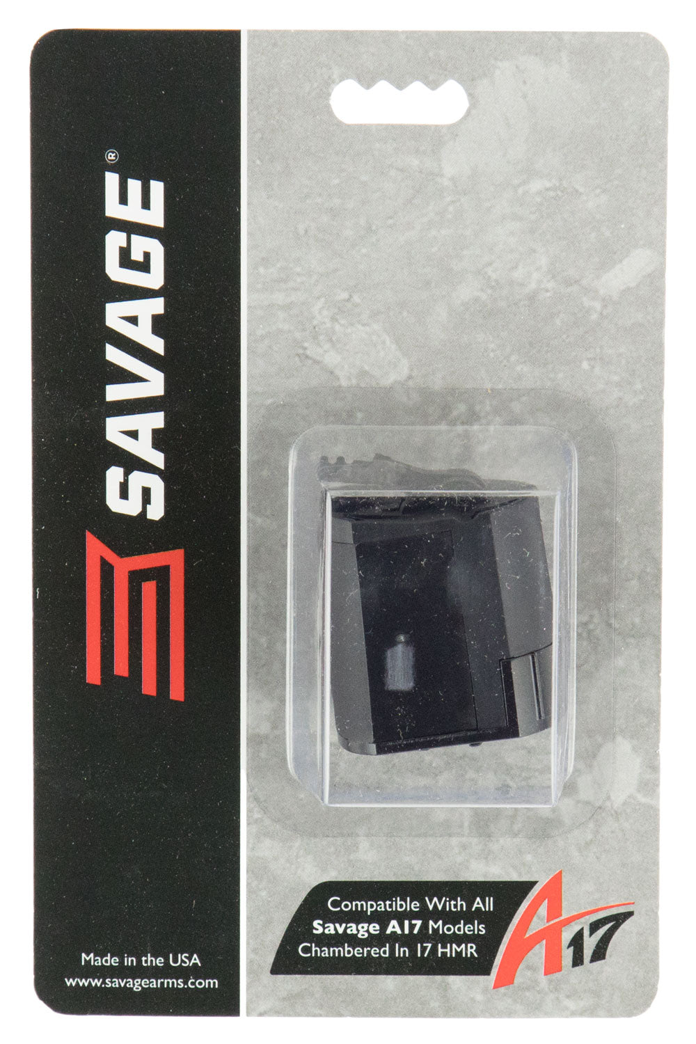 Savage Arms 90022 10rd Rotary 17 HMR Black Polymer Mag for A17/B17