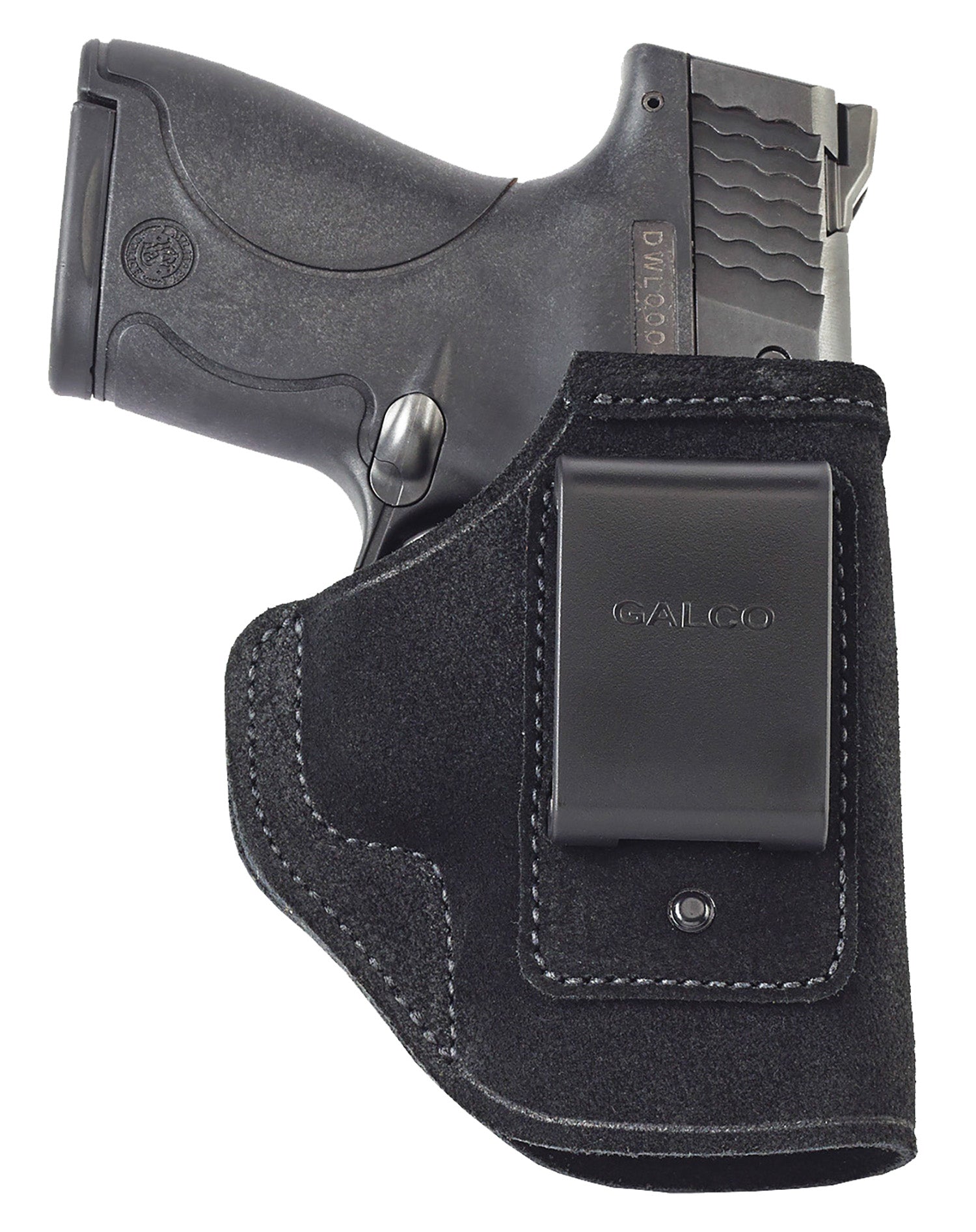 Galco STO266B Stow-N-Go IWB Black Leather Belt Clip Holster Fits 1911 4-4.25" Barrel Right Hand
