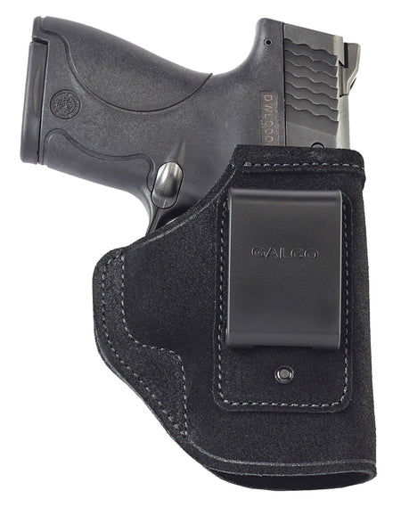Galco STO266B Stow-N-Go IWB Black Leather Belt Clip Holster Fits 1911 4-4.25" Barrel Right Hand