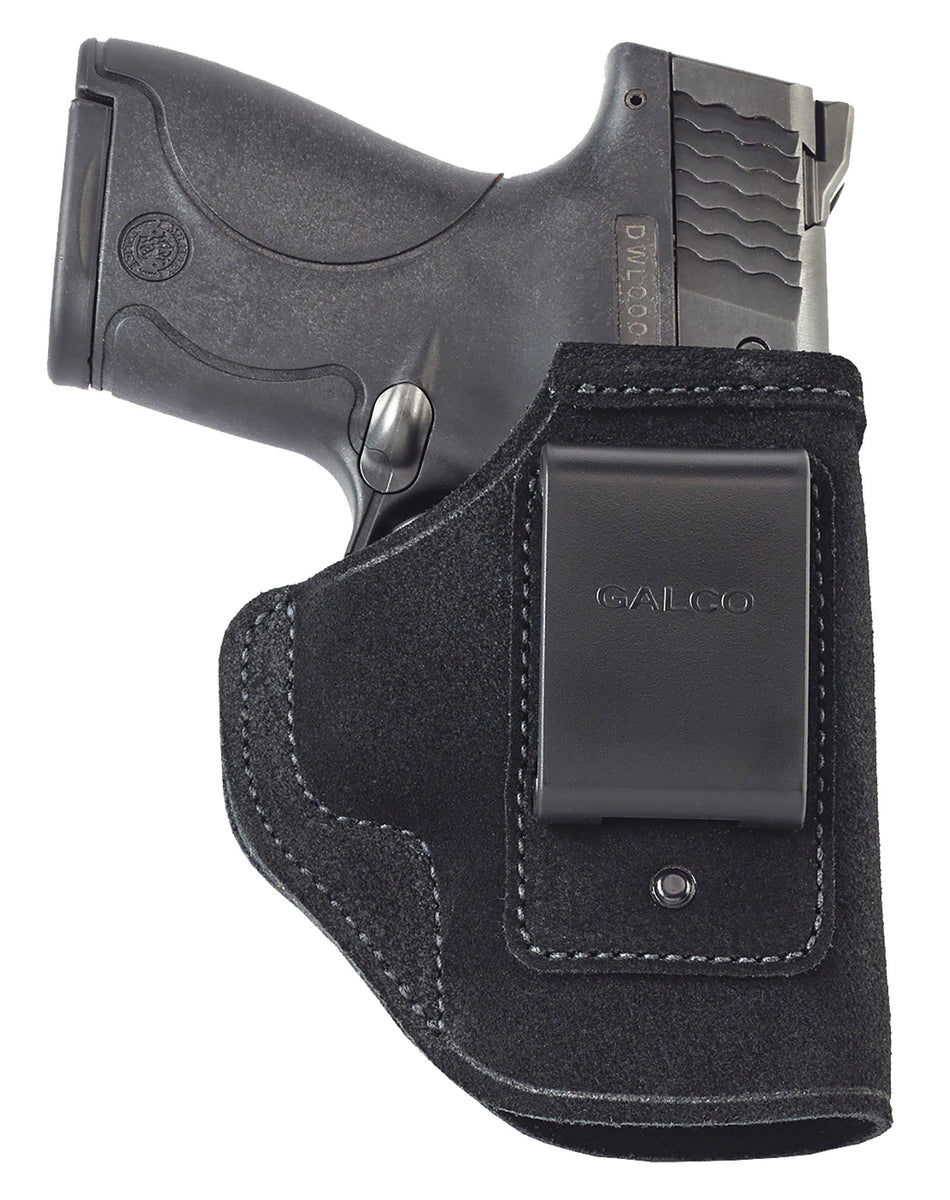 Galco STO266B Stow-N-Go IWB Black Leather Belt Clip Holster Fits 1911 4-4.25" Barrel Right Hand