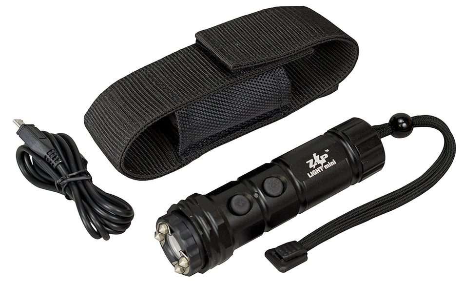Zap ZAPLM Mini Stun Gun & LED Flashlight Combo Rechargeable Ni-MH Battery