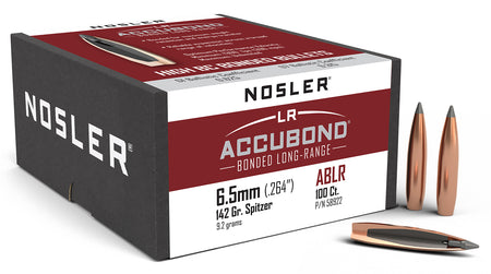 Nosler 6.5mm 142gr AccuBond Long Range Spitzer Point Projectiles 100/Box