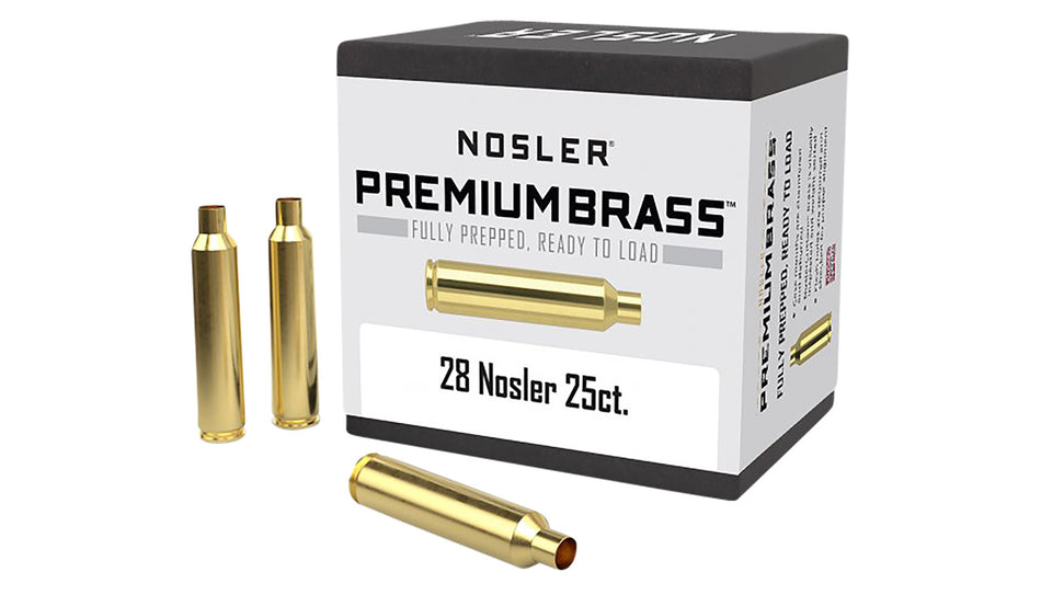 Nosler 10150 Custom Unprimed Cases 28 Nosler Rifle Brass 25/Box