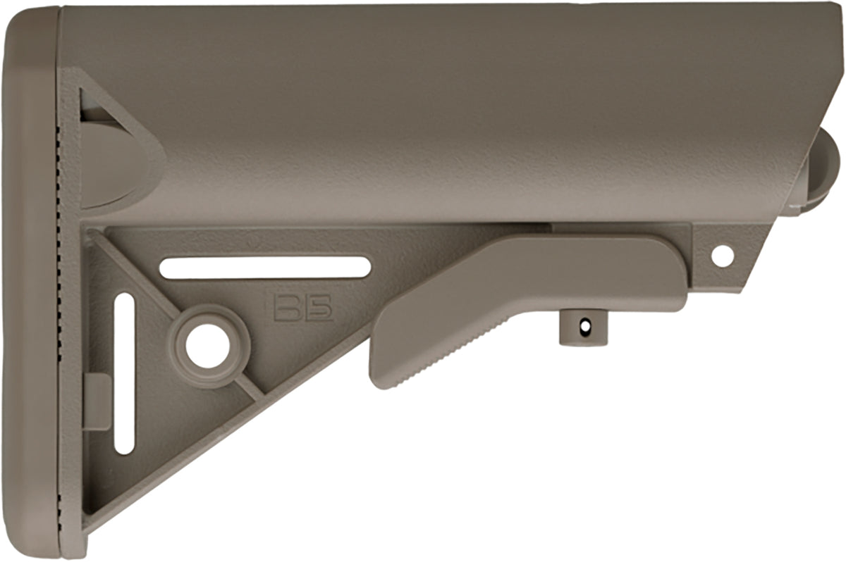 B5 Systems Enhanced SOPMOD Buttstock Flat Dark Earth Synthetic AR-Platform Mil-Spec Receiver Extension Not Included