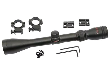 Traditions A1171 Muzzleloader 3-9x40mm Scope Pack Matte Black Duplex Reticle Includes Medium Rings & Base