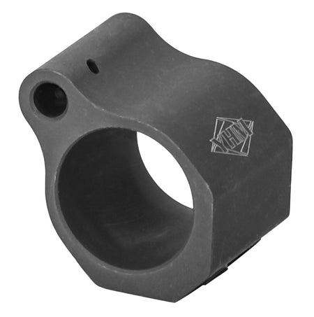 YHM 9383 Low Profile Gas Block with Set Screws .750" Black Phosphate Steel for AR-Platform