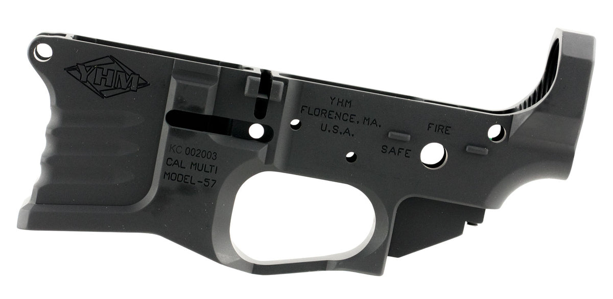 Yankee Hill 125 Billet AR-15 Lower Receiver, 5.56x45mm NATO, 7075-T6 Black Anodized Aluminum