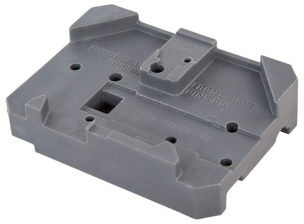 Wheeler AR-15 Assembly Bench Block, Non-Marring Gray Plastic