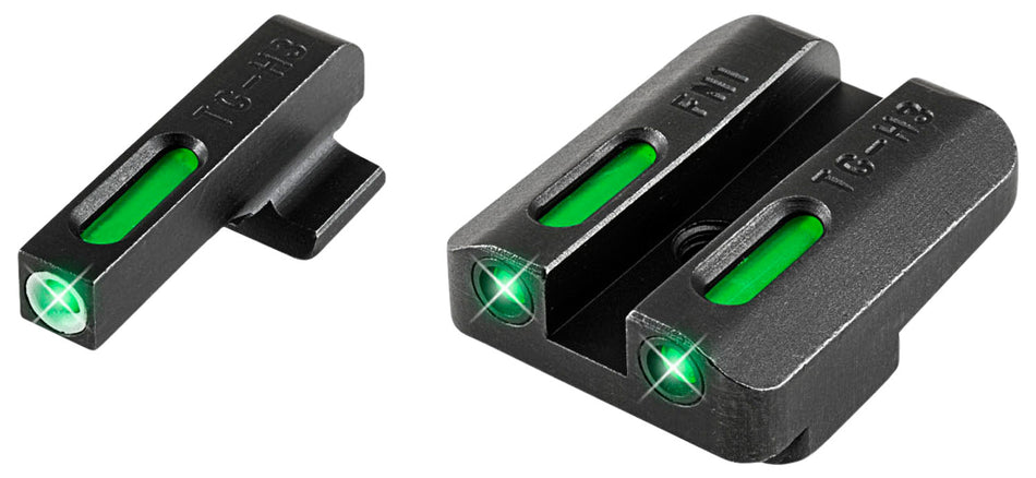 TruGlo TFX TG13FN3A Green Tritium Fiber Optic White Outline Sight Set