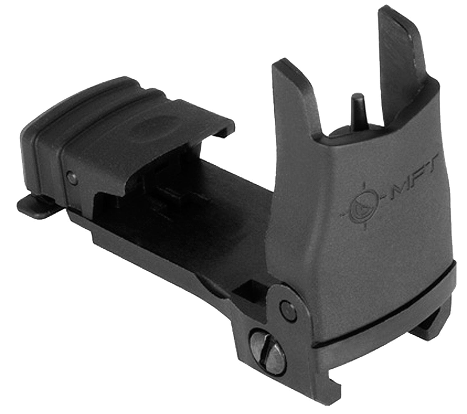 Mission First Tactical Polymer Folding Front Backup Sight Black for AR-Platform 1913 Rail