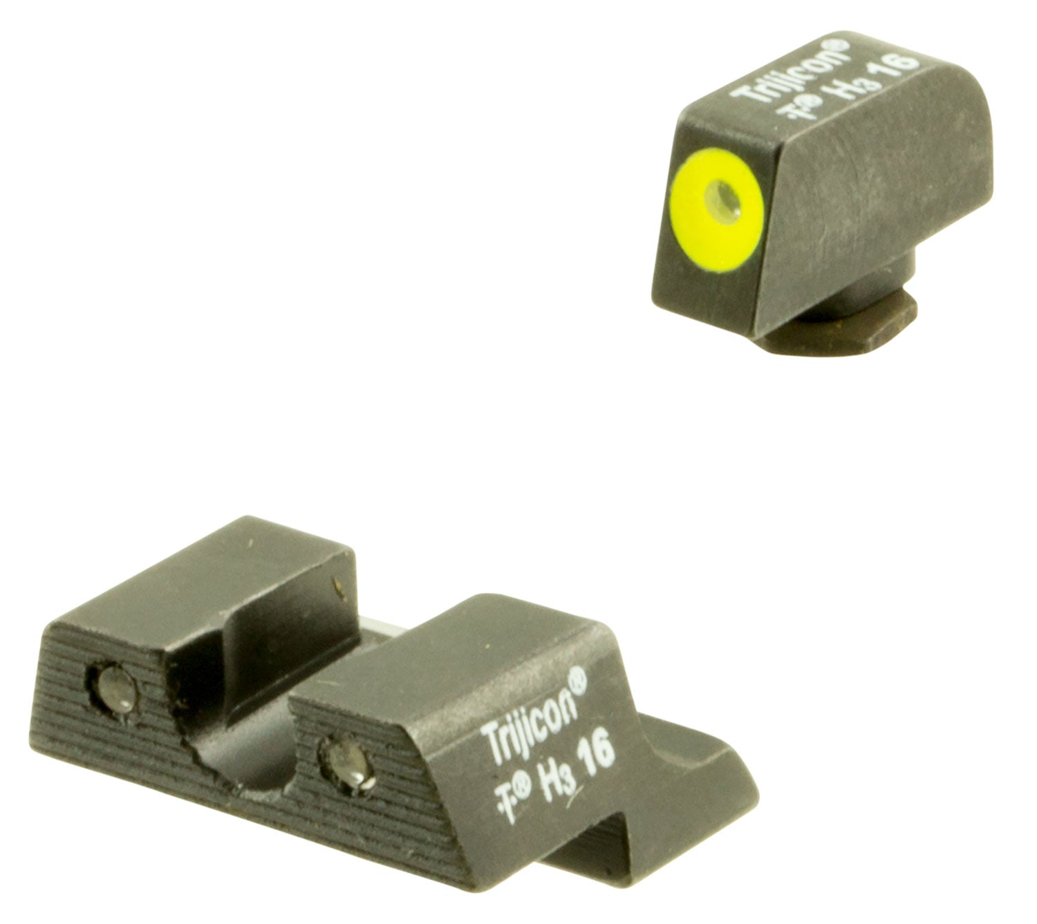 Trijicon 600784 HD Night Sight Set Yellow Outline Front & Green/Black Rear for Glock 42 43 43x 43E 48