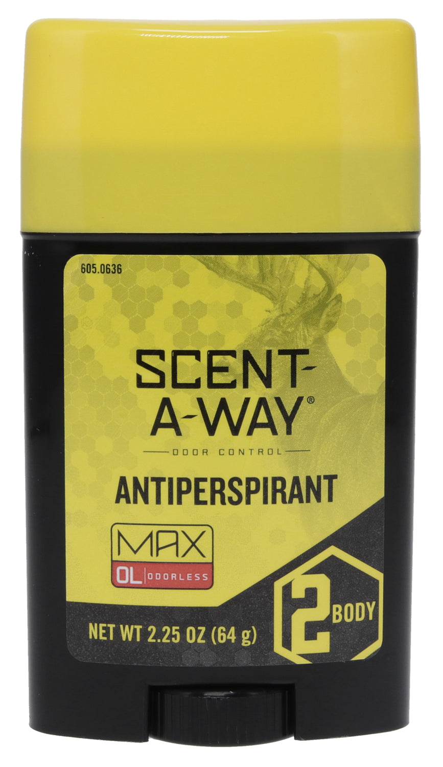 Scent-A-Way Max Odorless Antiperspirant Odor Eliminator 2.25 oz Stick