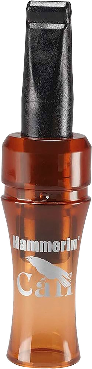 HS Strut Hammerin' Crow Call Open Design Adjustable Reed Gobbler Locator Root Beer Plastic