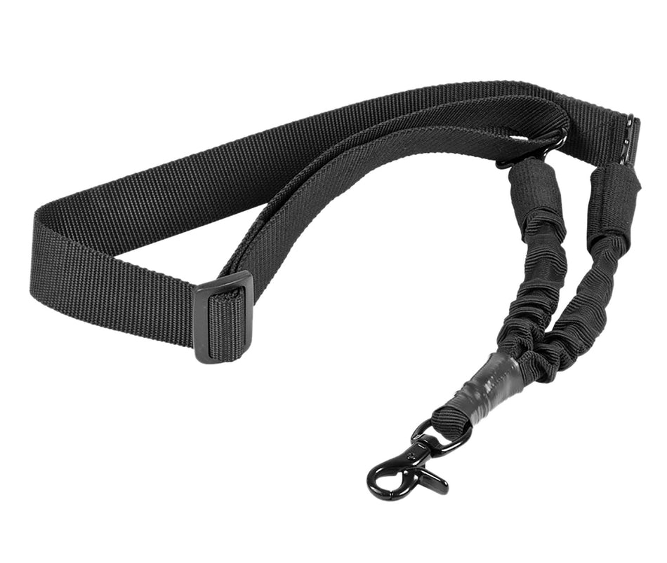 NcStar Single Point Adjustable Sling Black Nylon w/Bungee Cord 44"-60" OAL