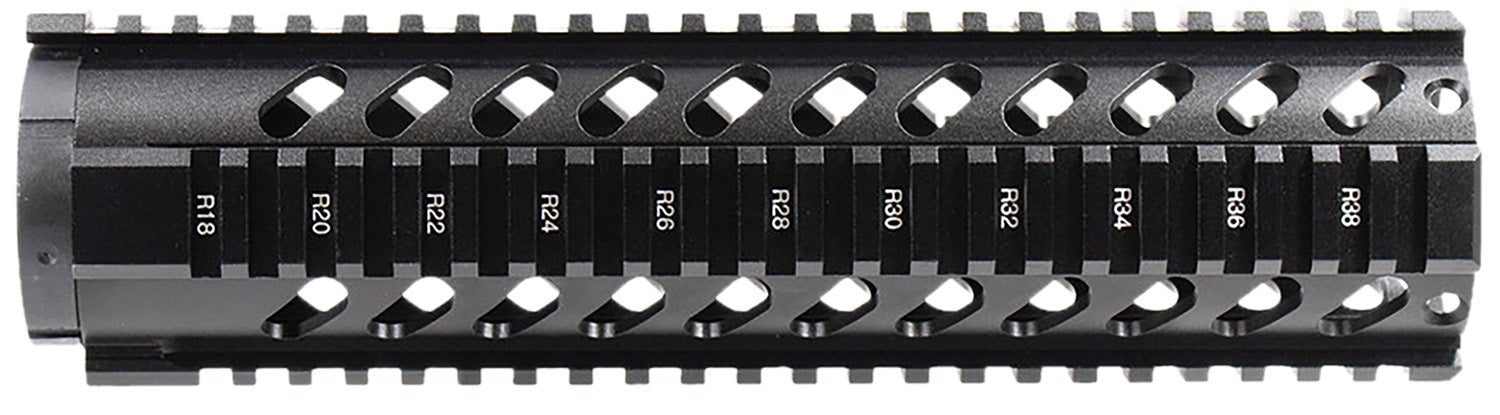Aim Sports 10" Mid-Length AR-15 Free Float Quad Rail Handguard Anodized Black Aluminum