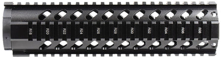 Aim Sports 10" Mid-Length AR-15 Free Float Quad Rail Handguard Anodized Black Aluminum
