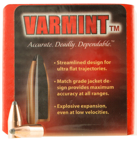 Hornady Traditional Varmint .224 45 Grain Round Nose Reloading Bullets 100 Per Box