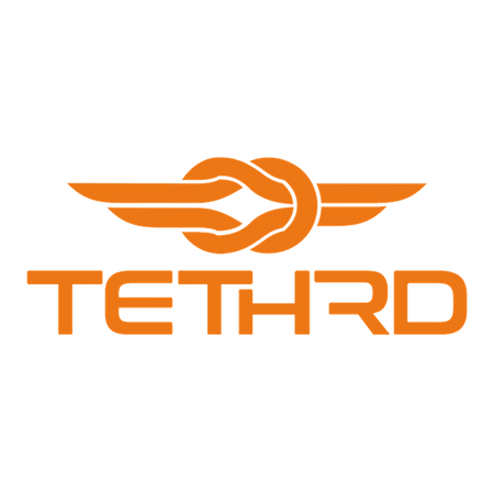 TETHRD 11MM TREE/LINEMAN 8' W/CARABINER ORANGE