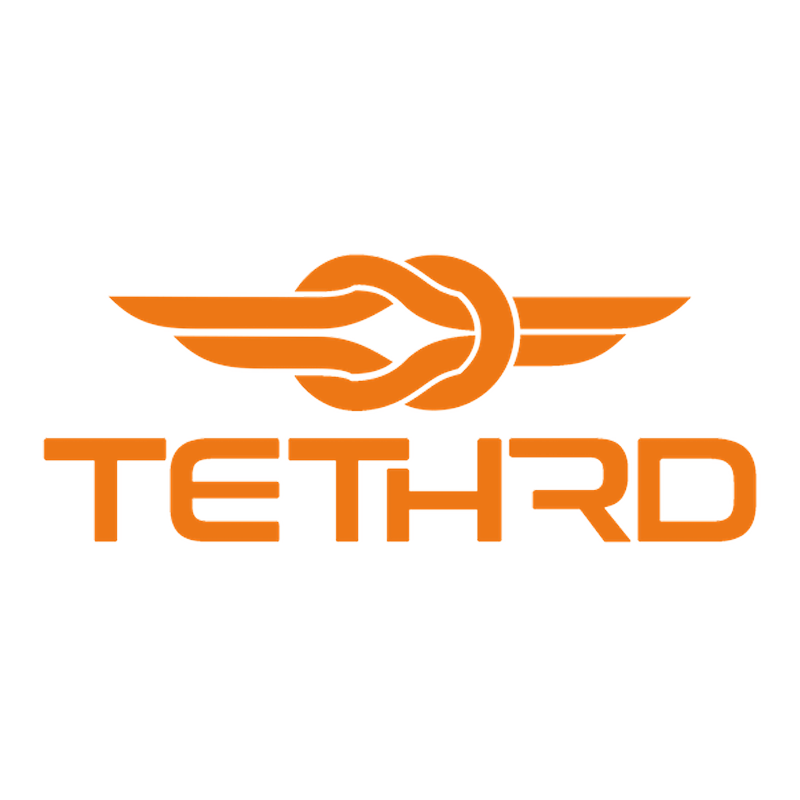 TETHRD 11MM TREE/LINEMAN 8' W/CARABINER ORANGE