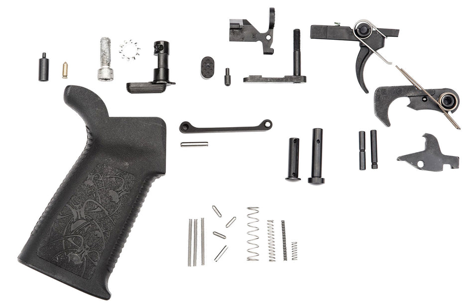 Spikes SLPK101 Multi-Caliber AR Platform Lower Parts Kit - Black Oxide Stainless Steel