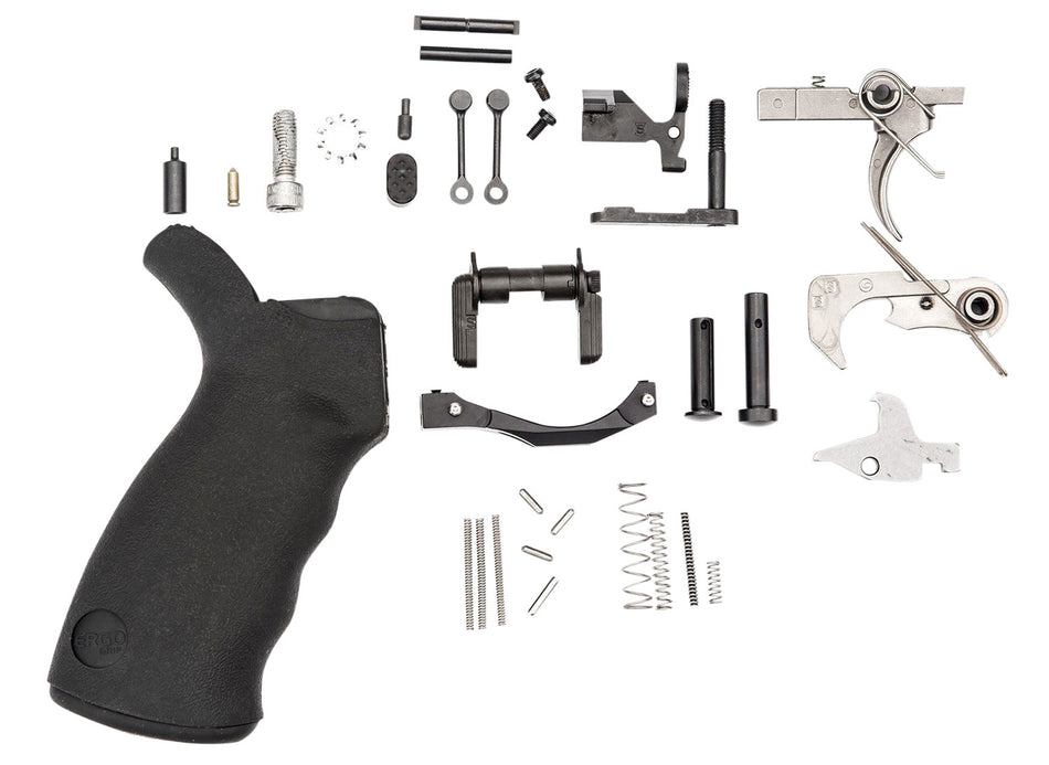 Spikes SLPK301 AR Platform Enhanced Lower Parts Kit - Black with KNS Anti-Rotation Pins