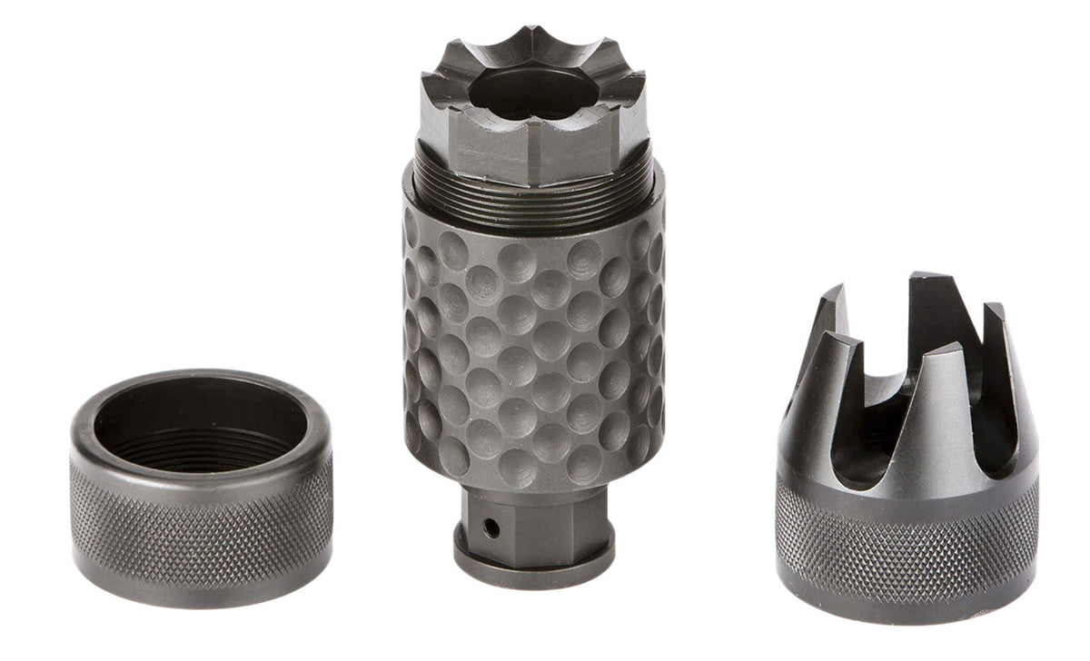 Spikes Tactical Barking Spider2 Muzzle Brake 5.56x45mm NATO Black Nitride 1/2"-28 Threads 3.75" OAL
