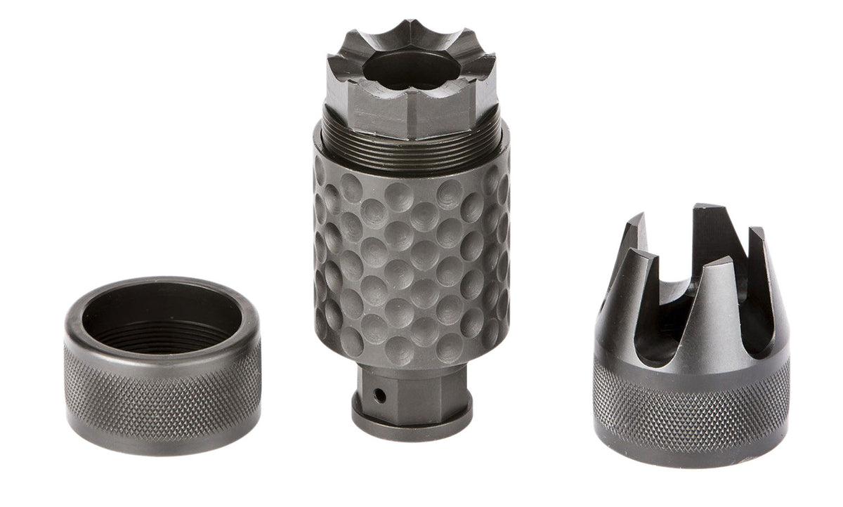 Spikes Tactical Barking Spider2 Muzzle Brake 30 Cal Black Nitride 5/8"-24 Threads 3.75" OAL