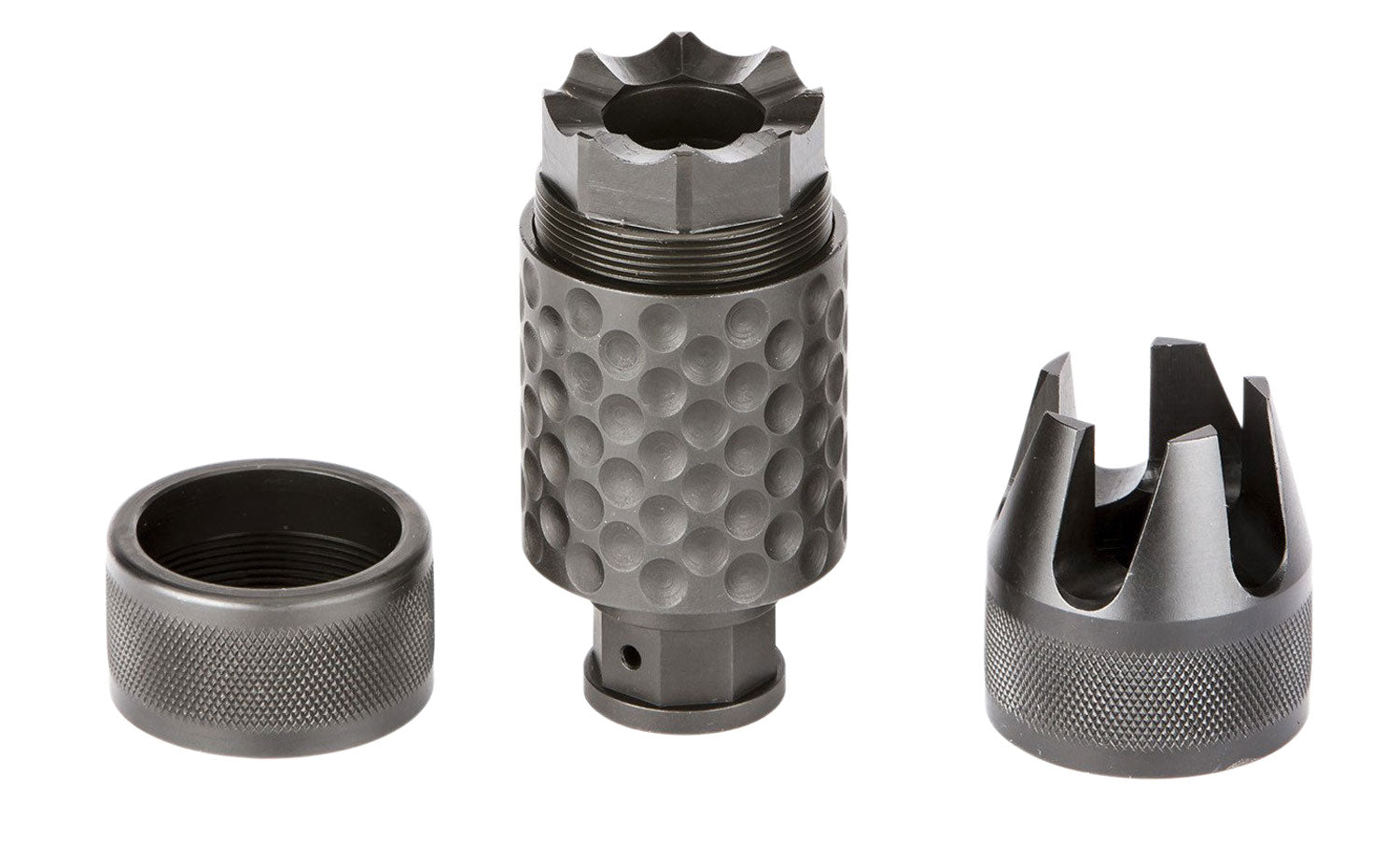 Spikes Tactical Barking Spider2 Muzzle Brake 30 Cal Black Nitride 5/8"-24 Threads 3.75" OAL