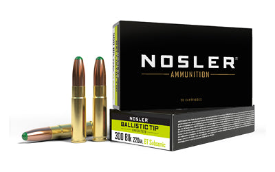Nosler .300 AAC Blackout 61050 Suppressor Ready Ballistic Tip 220 Grain
