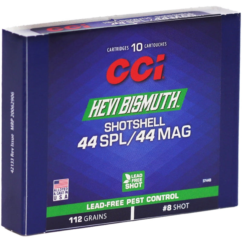 CCI .44 S&W Special Handgun Ammo #8 Shotshell Shot Shell 112 grain 